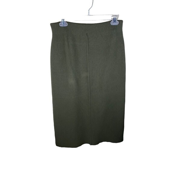 Zara Green long skirt stretch bodycon Large - Picture 1 of 5